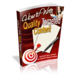 How to Write Quality Targeted Content